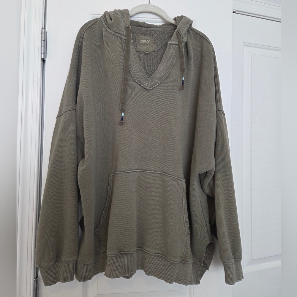 Aerie Army Green Sweatshirt